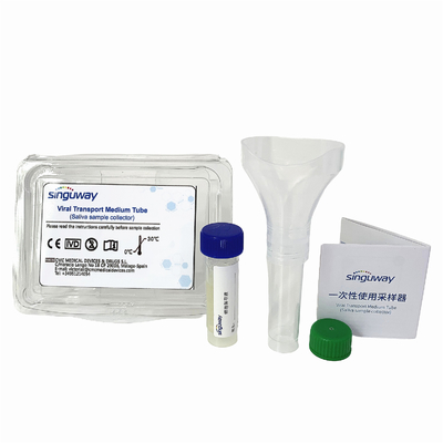 Класс я набор ISO13485 забора вируса сборника слюны устранимый с воронкой 10ml